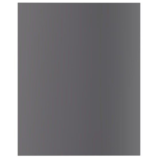 Wandschappen 8 st 40x50x1,5 cm bewerkt hout hoogglans grijs