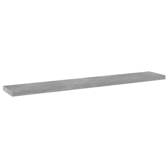 Wandschappen 60X10X1,5 Cm Bewerkt Hout Betongrijs 4 60 x 10 x 1.5 cm