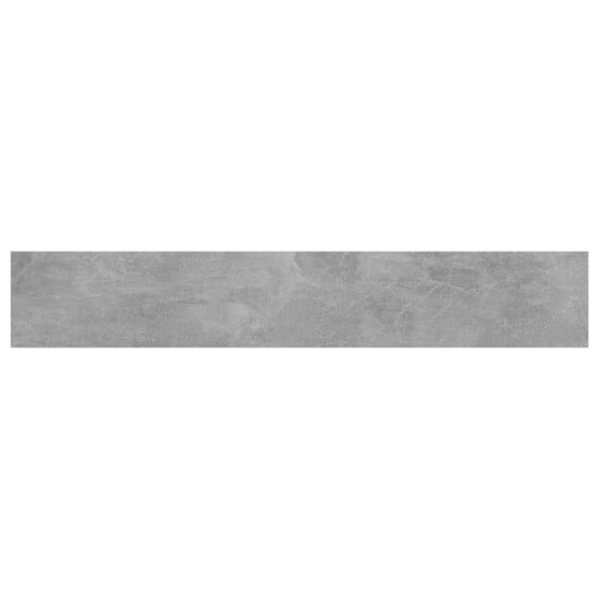 Wandschappen 60X10X1,5 Cm Bewerkt Hout Betongrijs 4 60 x 10 x 1.5 cm
