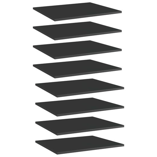 Wandschappen 60X50X1,5 Cm Bewerkt Hout Hoogglans Zwart 8 60 x 50 x 1.5 cm