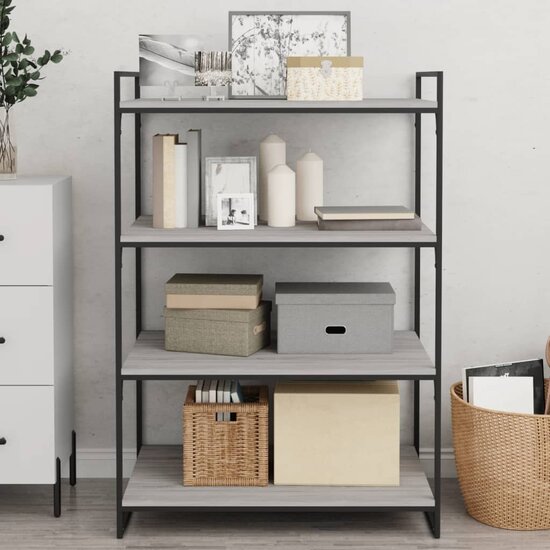 Wandschappen 80X50X1,5 Cm Bewerkt Hout Eiken Grijs Sonoma 4 80 x 50 x 1.5 cm