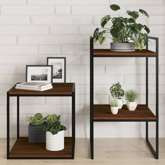 Wandschappen 40X40X1,5 Cm Bewerkt Hout Bruin Eikenkleur 40 x 40 x 1.5 cm