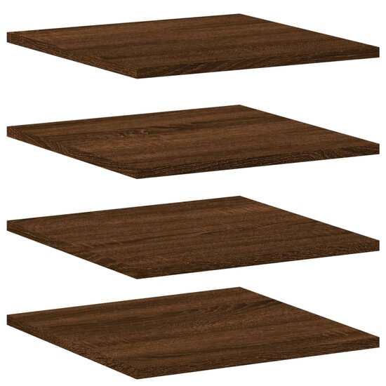 Wandschappen 40X40X1,5 Cm Bewerkt Hout Bruin Eikenkleur 40 x 40 x 1.5 cm
