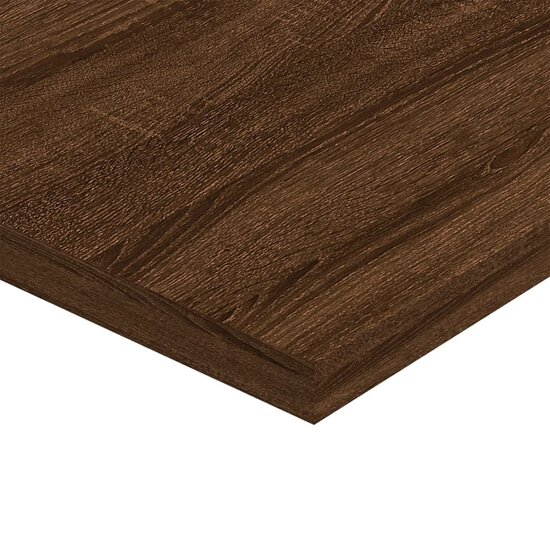 Wandschappen 40X40X1,5 Cm Bewerkt Hout Bruin Eikenkleur 40 x 40 x 1.5 cm