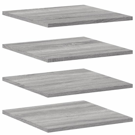 Wandschappen 40X40X1,5 Cm Bewerkt Hout Eiken Grijs Sonoma 40 x 40 x 1.5 cm