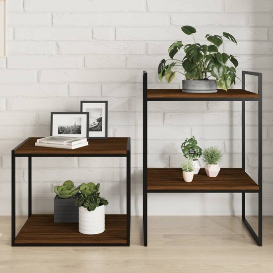 Wandschappen 40X50X1,5 Cm Bewerkt Hout Bruin Eikenkleur 40 x 50 x 1.5 cm