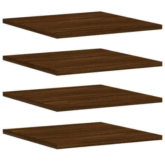 Wandschappen 40X50X1,5 Cm Bewerkt Hout Bruin Eikenkleur 40 x 50 x 1.5 cm