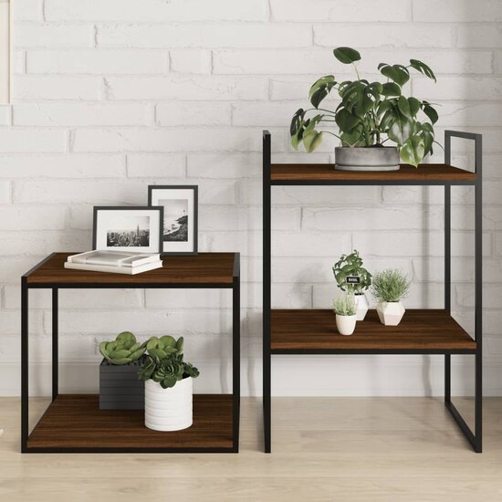 Wandschappen 40X50X1,5 Cm Bewerkt Hout Bruin Eikenkleur 40 x 50 x 1.5 cm