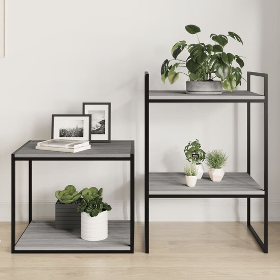 Wandschappen 40X50X1,5 Cm Bewerkt Hout Eiken Grijs Sonoma 40 x 50 x 1.5 cm
