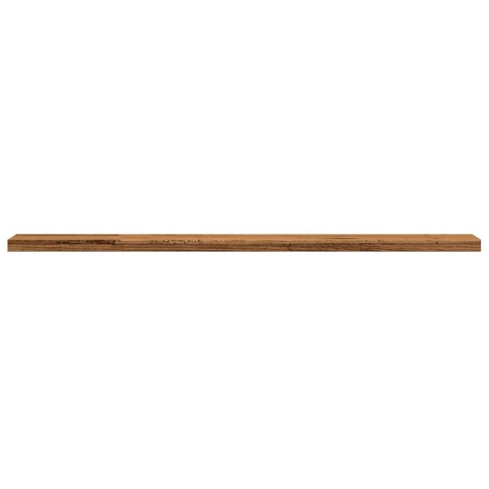 Wandschappen 4 st 60x10x1,5 cm bewerkt hout oud houtkleurig