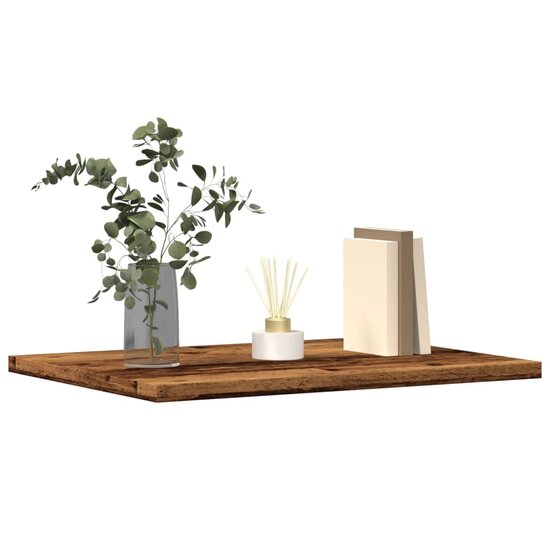 Wandschappen 40X30X1,5 Cm Bewerkt Hout Kleurig Oud Hout 40 x 30 x 1.5 cm