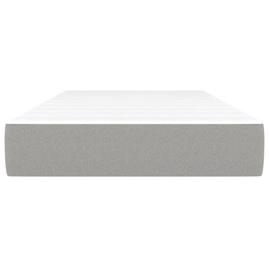 Pocketveringmatras 80x200x20 cm stof lichtgrijs