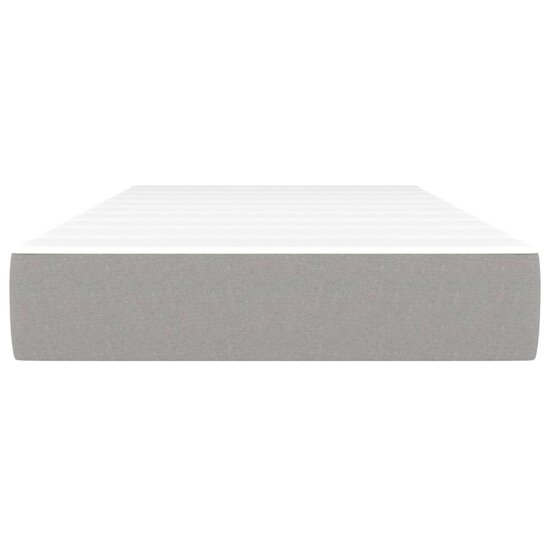 Pocketveringmatras 90x190x20 cm stof lichtgrijs