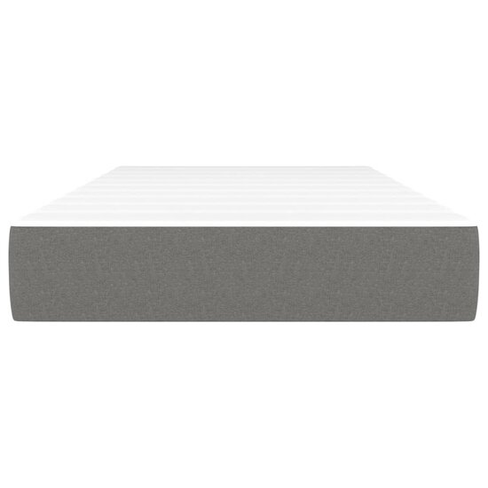 Pocketveringmatras 90x190x20 cm stof donkergrijs