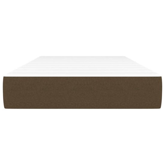 Pocketveringmatras 90x190x20 cm stof donkerbruin