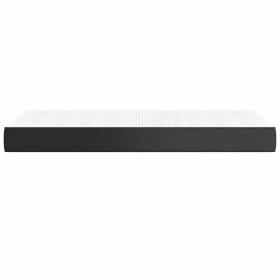 Pocketveringmatras 90X190X20 Cm Kunstleer 90 x 190 cm Zwart