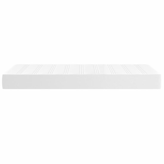Pocketveringmatras 90X190X20 Cm Kunstleer 90 x 190 cm Wit