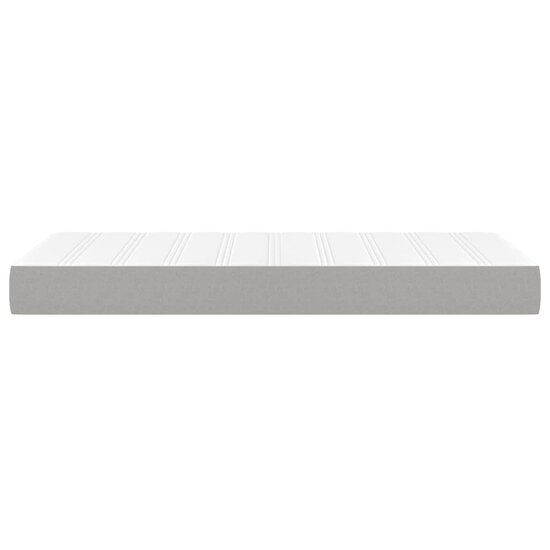 Pocketveringmatras 90X200X20 Cm Stof 90 x 200 cm Lichtgrijs