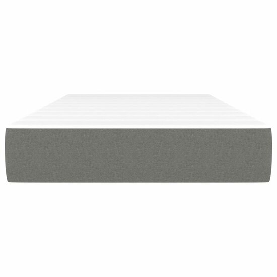 Pocketveringmatras 90x200x20 cm stof donkergrijs