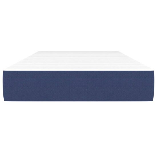 Pocketveringmatras 90x200x20 cm stof blauw