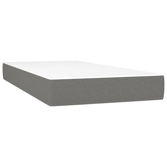 Pocketveringmatras 100X200X20 Cm Stof 100 x 200 cm Donkergrijs