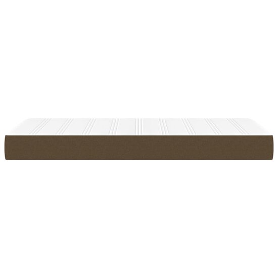 Pocketveringmatras 100X200X20 Cm Stof 100 x 200 cm Donkerbruin
