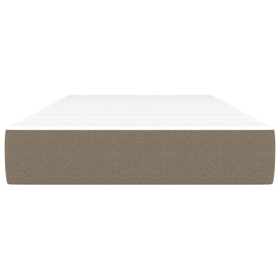 Pocketveringmatras 100x200x20 cm stof taupe