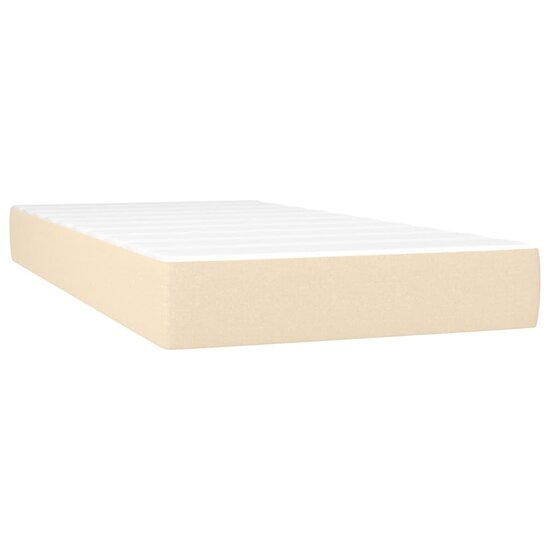 Pocketveringmatras 100x200x20 cm stof cr&egrave;mekleurig