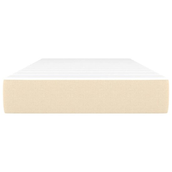 Pocketveringmatras 100x200x20 cm stof cr&egrave;mekleurig