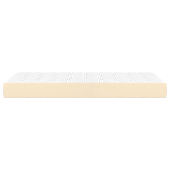Pocketveringmatras 100x200x20 cm stof cr&egrave;mekleurig