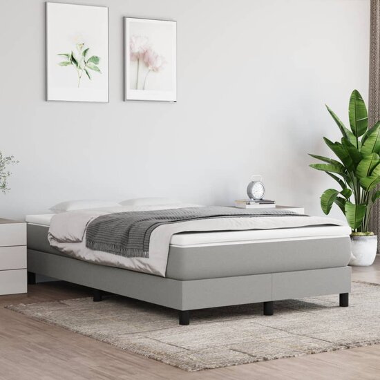 Pocketveringmatras 120X200X20 Cm Stof 120 x 200 cm Lichtgrijs