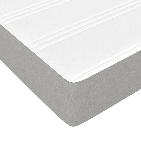 Pocketveringmatras 120X200X20 Cm Stof 120 x 200 cm Lichtgrijs