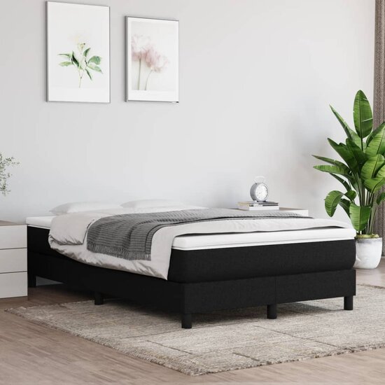 Pocketveringmatras 120X200X20 Cm Stof 120 x 200 cm Zwart