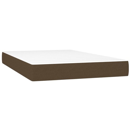 Pocketveringmatras 120X200X20 Cm Stof 120 x 200 cm Donkerbruin