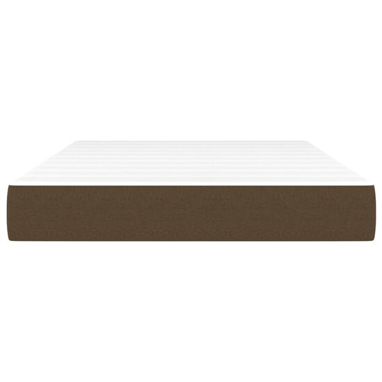 Pocketveringmatras 120X200X20 Cm Stof 120 x 200 cm Donkerbruin