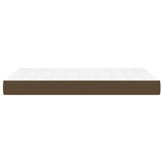 Pocketveringmatras 120X200X20 Cm Stof 120 x 200 cm Donkerbruin
