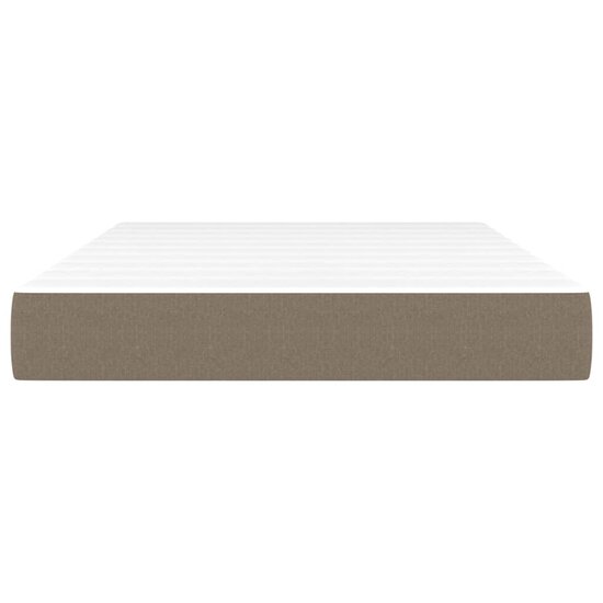Pocketveringmatras 120x200x20 cm stof taupe