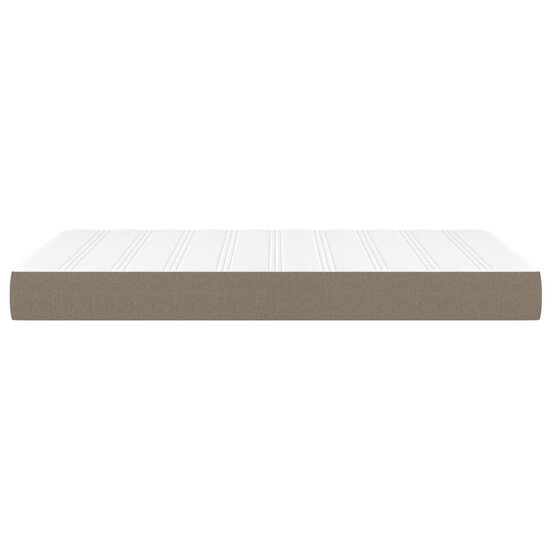 Pocketveringmatras 120x200x20 cm stof taupe