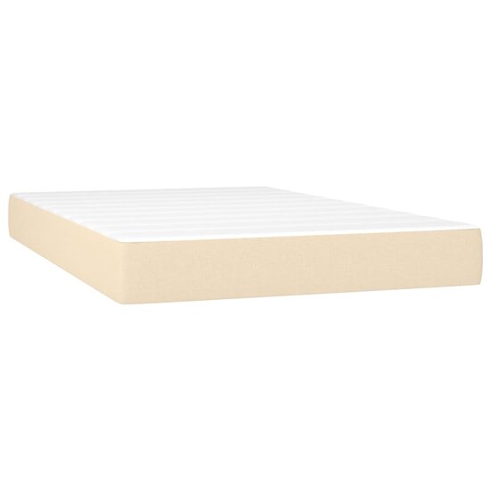 Pocketveringmatras 120x200x20 cm stof cr&egrave;mekleurig