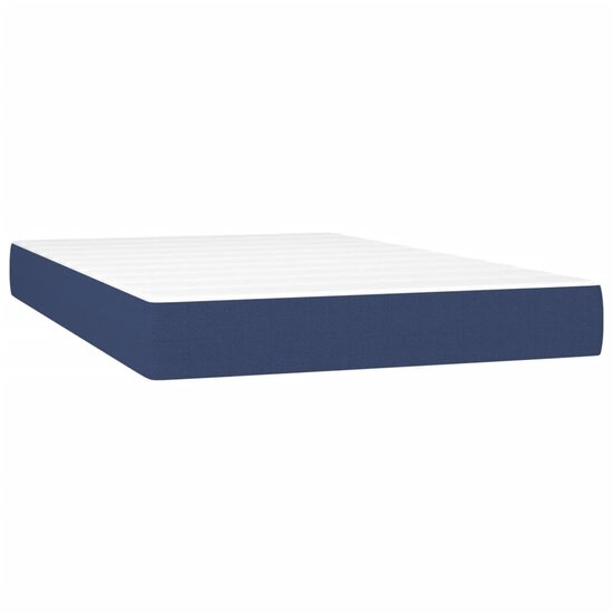Pocketveringmatras 120X200X20 Cm Stof 120 x 200 cm Blauw