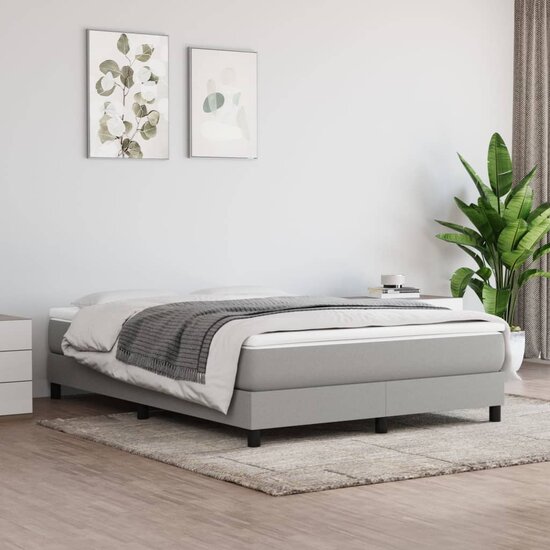 Pocketveringmatras 140X190X20 Cm Stof 140 x 190 cm Lichtgrijs