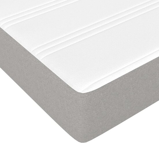 Pocketveringmatras 140X190X20 Cm Stof 140 x 190 cm Lichtgrijs