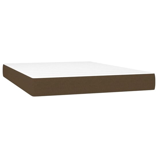 Pocketveringmatras 140X190X20 Cm Stof 140 x 190 cm Donkerbruin