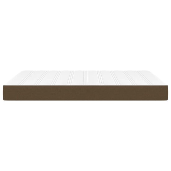 Pocketveringmatras 140X190X20 Cm Stof 140 x 190 cm Donkerbruin