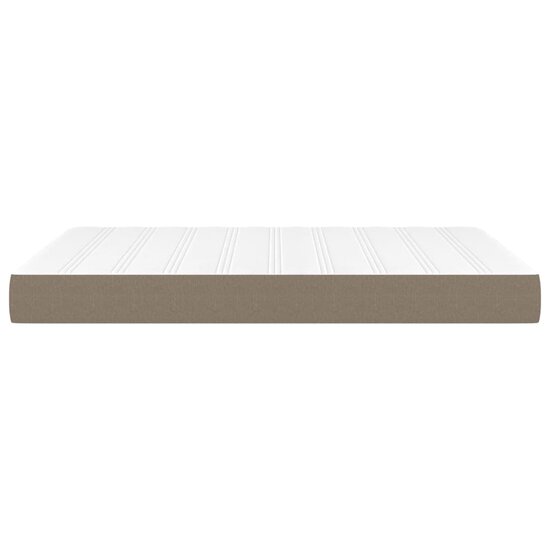 Pocketveringmatras 140x190x20 cm stof taupe