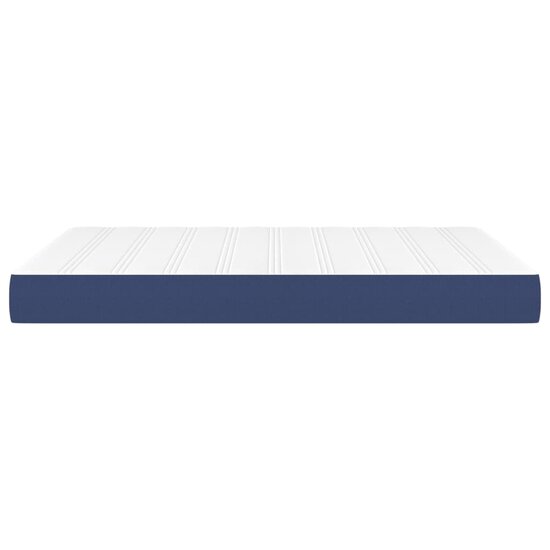 Pocketveringmatras 140X190X20 Cm Stof 140 x 190 cm Blauw