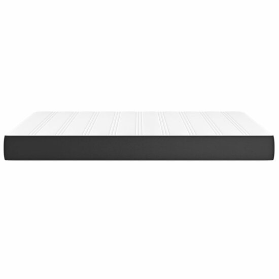 Pocketveringmatras 140X190X20 Cm Kunstleer 140 x 190 cm Zwart
