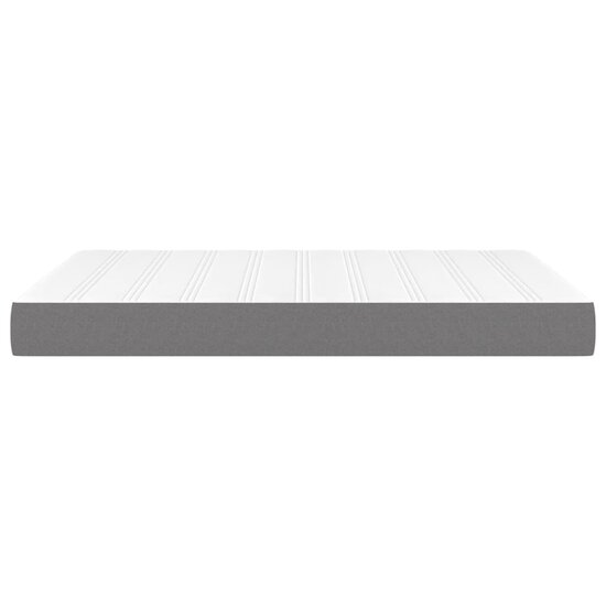 Pocketveringmatras 140x200x20 cm stof donkergrijs
