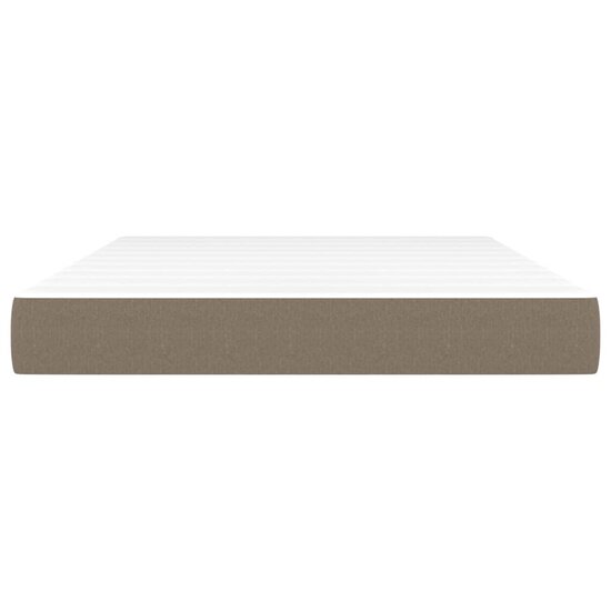 Pocketveringmatras 140x200x20 cm stof taupe