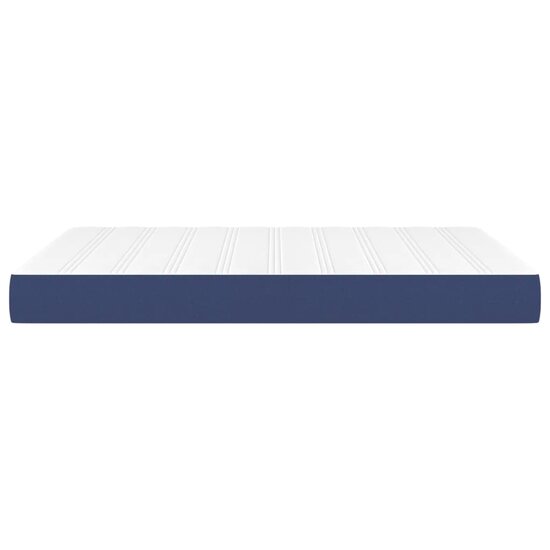 Pocketveringmatras 140x200x20 cm stof blauw